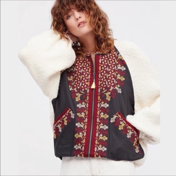 Free People Jackets & Blazers - Two Faced Embroidered Jacket